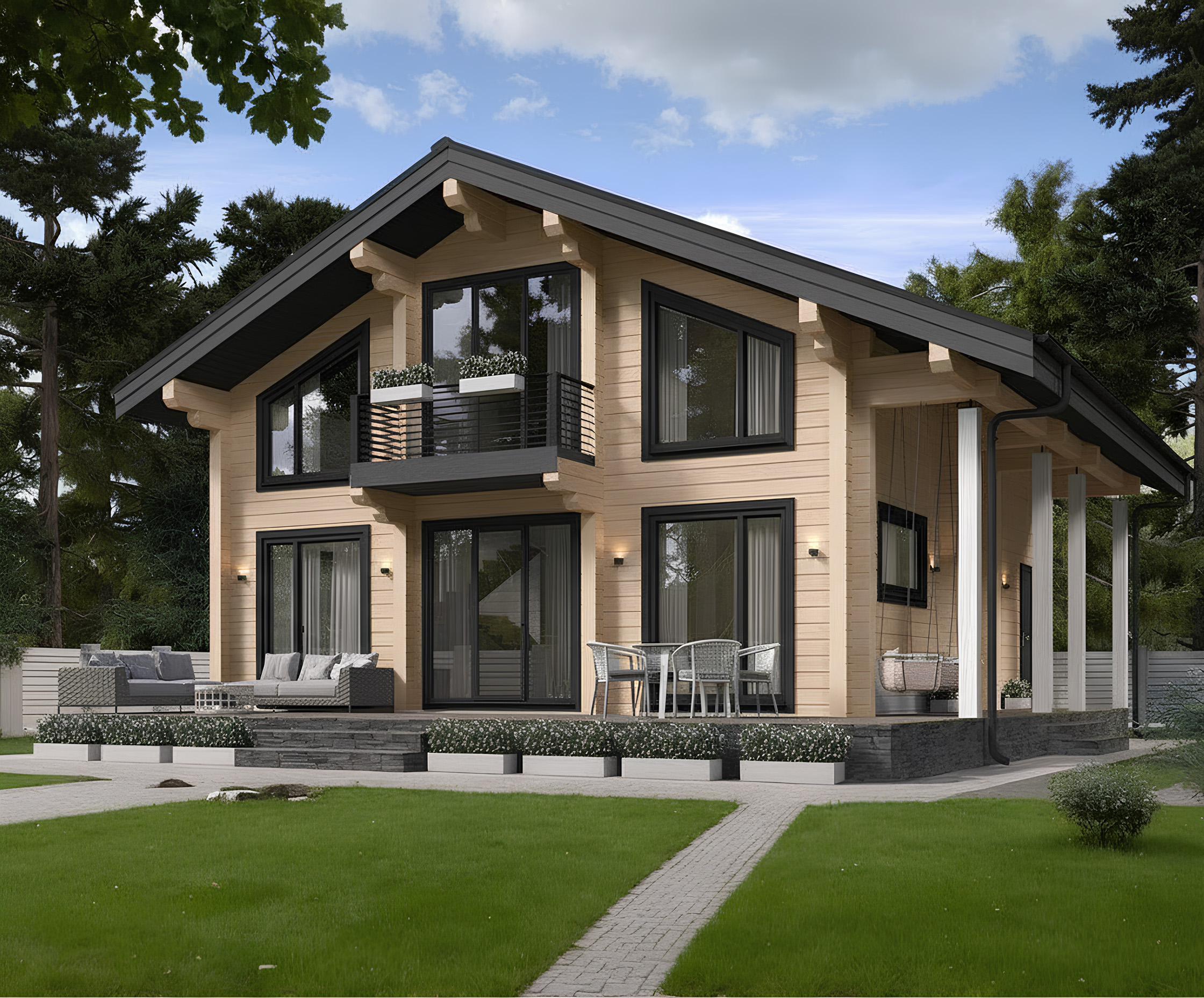 Дом из клееного бруса VZ-409